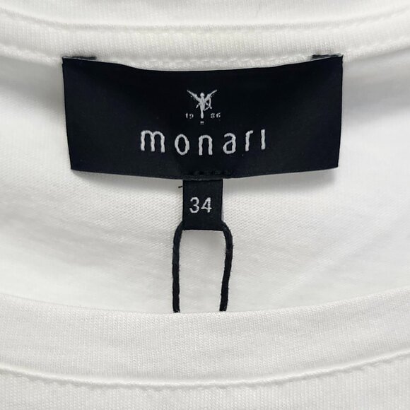 Monari Women's White " Your Soul Shine" Graphic Tee Size 4 - Picture 3 of 8